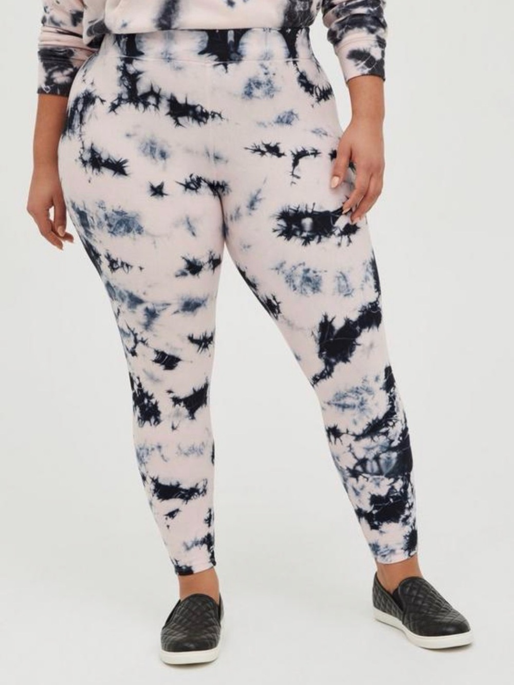 Torrid Women Activewear Pants 2X Pink Black White Tie Dye Yoga Legging